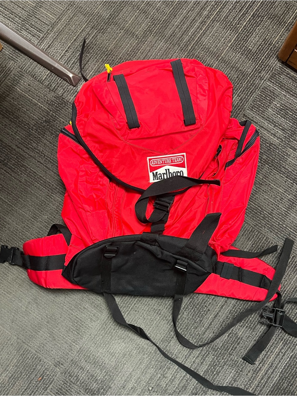 Marlboro Red and Black Adventure Team Backpack
